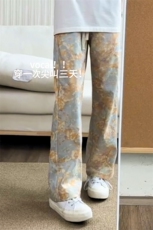 B221美式ins高街个性花色灯芯绒长裤直筒裤LK25569-特P30控68.88，男装休闲裤，电商B221