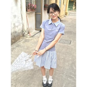 H0809-P35休闲修身夏季假两件polo衫T恤女图片