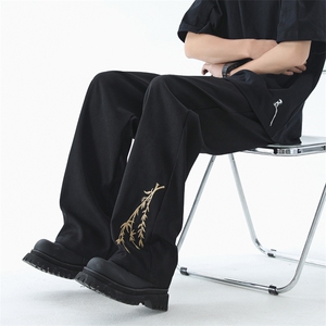 量大优 供视频 冰丝风刺绣长裤 CK28 m-5XL 特P35图片