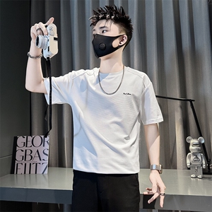 痞帅短袖T恤男索罗娜凉感高级感半袖社会小伙301C-DT94-P48控68图片