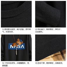 M67247-P45加绒47款-P6控68NASA圆领毛衣男大码针织衫毛线衣砖墙，男装针织衫/毛衣，电商A040A