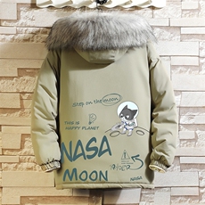 MM48187-P130冬季大毛领衣男士大码加厚袄男服砖墙，男装棉衣，电商A040A