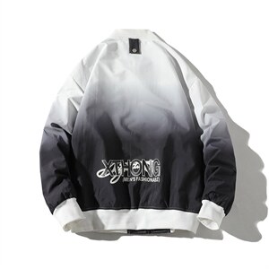 A89春秋新款情侣棒球领夹克拉链开衫渐变流行染色夹克衫外套男女，男装夹克，星座115A(原星座507）