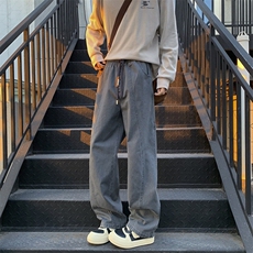 25年春纯棉洗水休闲裤宽松工装裤外景模图现货C323-1-C7808-TP55，男装休闲裤，电商C323-1