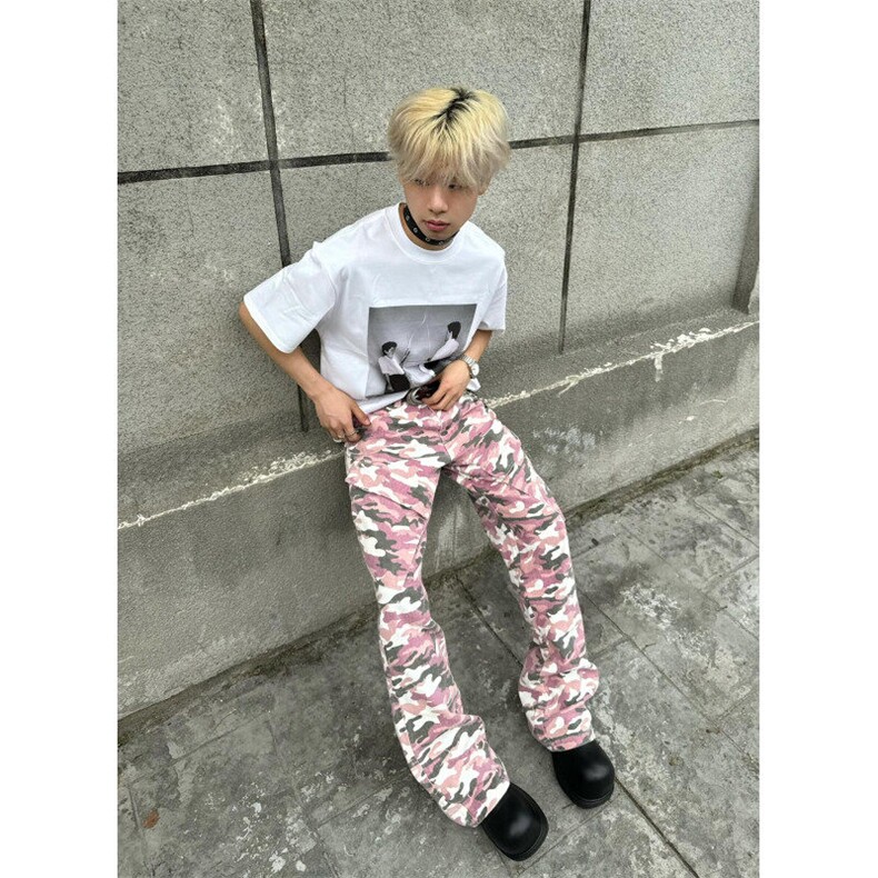 网络图现货粉色迷彩工装裤RNZ60-P68,男装工装外套,星座1005-4