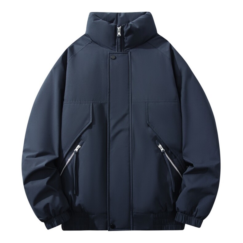 自家图有视频加棉加厚潮牌防风防寒保暖立领外套棉服M2571p85,男装棉衣,电商D315