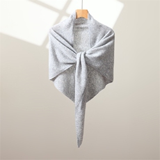 2025年秋季平面针织羊绒披肩时尚休闲通勤百搭，披肩，喜润羊绒