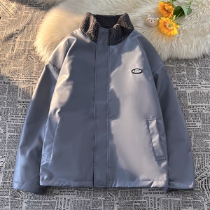 仿羊羔毛立领男士棉衣皮棉服潮流冬季加厚棉袄子A266-WMY612-P100图片