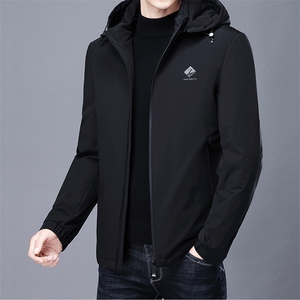AN9189钱塘2020-3秋冬新款中年男士简约休闲连帽羽绒服外套P248图片