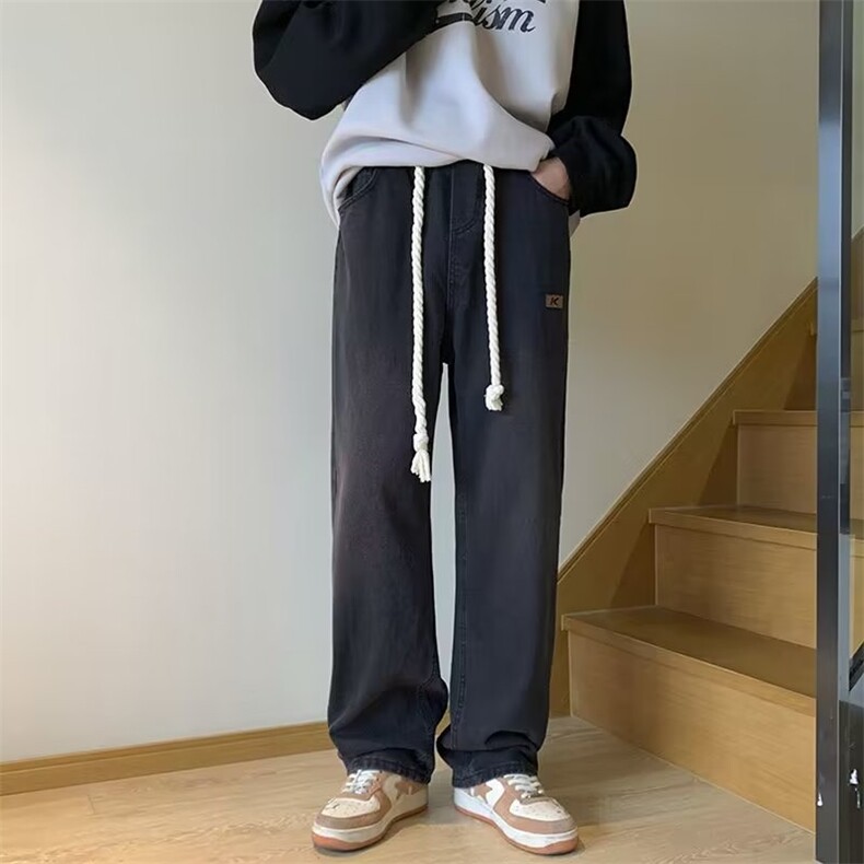 牛仔裤男春季潮大码休闲裤子高街N6006P46,男装牛仔裤,星座1116-2