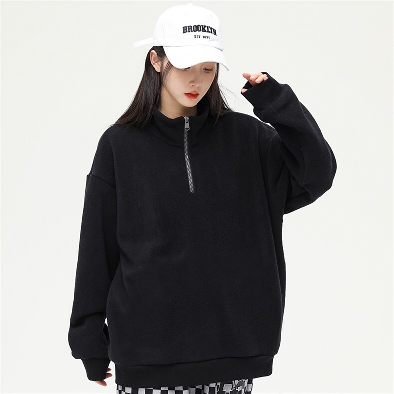 奥粒绒外套基础纯色休闲百搭立领套头卫衣男女同款EY3661-P80,女装短外套,电商B306