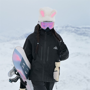 24冬时尚户外单板防水防风滑雪服男女大码加棉加厚外套M77-P160图片