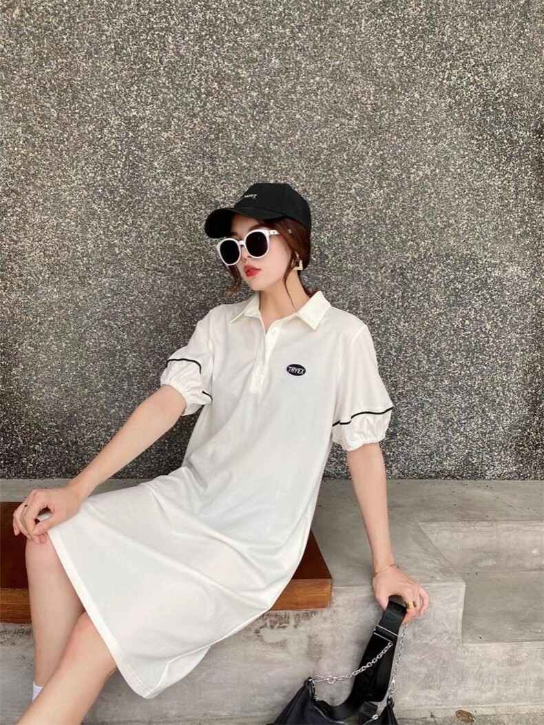 ［爱美欧］夏季新款.针织polo连衣裙，女装连衣裙，爱美欧