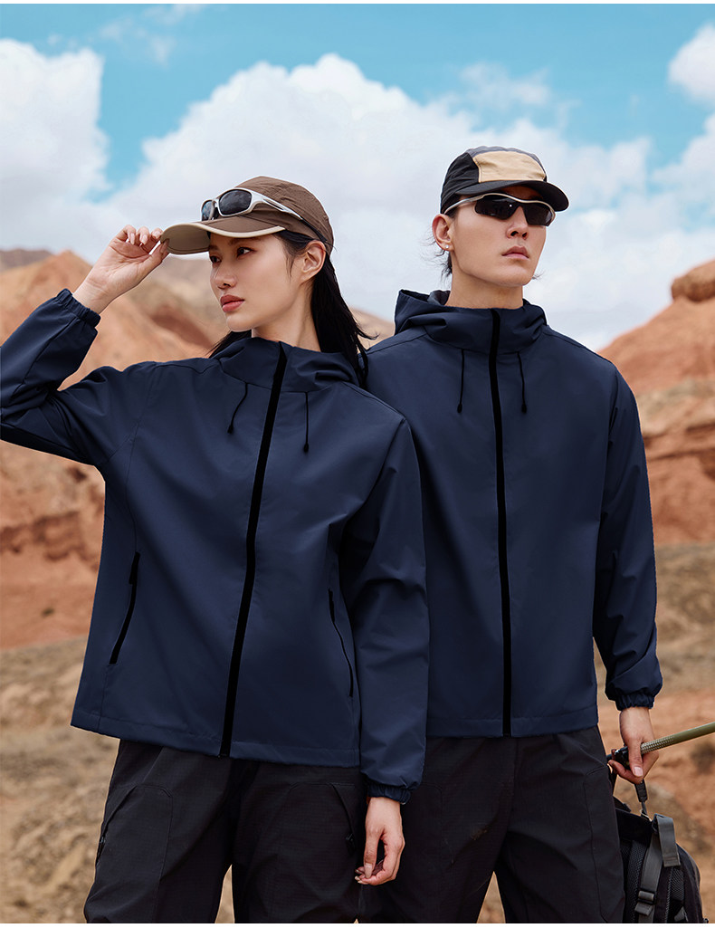 2025秋冬百搭时尚简约轻量化连帽单冲锋衣,女装短外套,衫都服饰