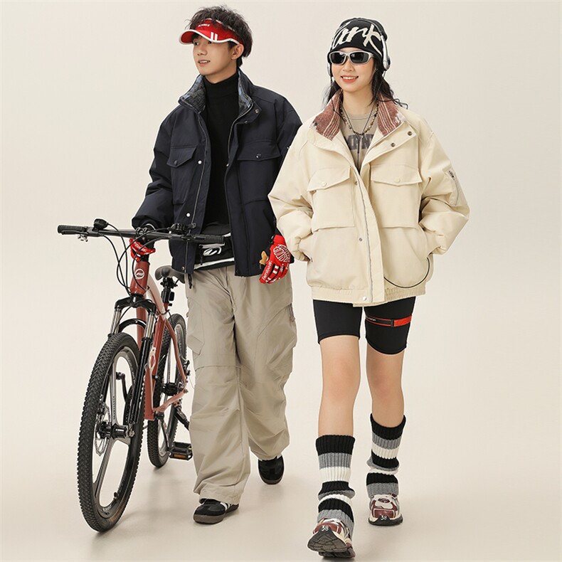 2025冬季新款男日系潮牌立领白鸭绒羽绒服加厚外套棉衣YR80-F265,男装羽绒服,电商A101（原外27）