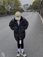 韩版中长款羽绒服，女装羽绒服，玩美