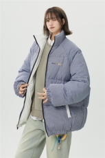 XZ-230-1MY700中性风简约轻奢格子刺绣双面穿休闲面包服P118控158，鞋类箱包手腕包，星座230-1