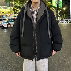学生新款羽绒棉服男款冬季加厚晋江棉衣男装假两件外套JC8062/P75，男装棉衣，星座506