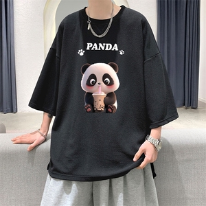 冰丝七分袖t恤男大码五分袖男短袖男中袖 Q11417-P30图片