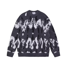 M509-P622025秋冬新款扎染针织衫情侣加厚宽松情侣休闲百搭，男装针织衫/毛衣，电商B323A