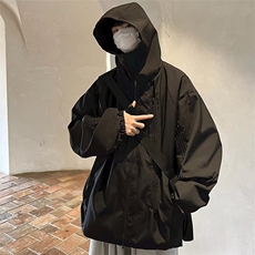 1506-1/JJK8051/P43纯色潮流新款夹克文艺百搭长袖男青春流行连帽，男装夹克，星座1506-1