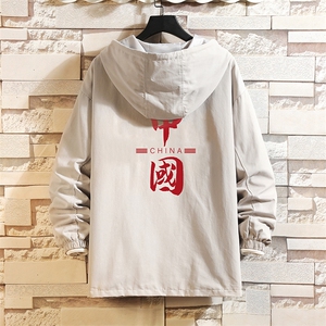 JK41198-P85 加款-P115  纯连帽夹克男士大码工装夹克男 砖墙图片