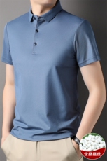 DX7109钱塘2020-3夏季新款纯色男士翻领短袖上衣P29，男装T恤，钱塘207-3