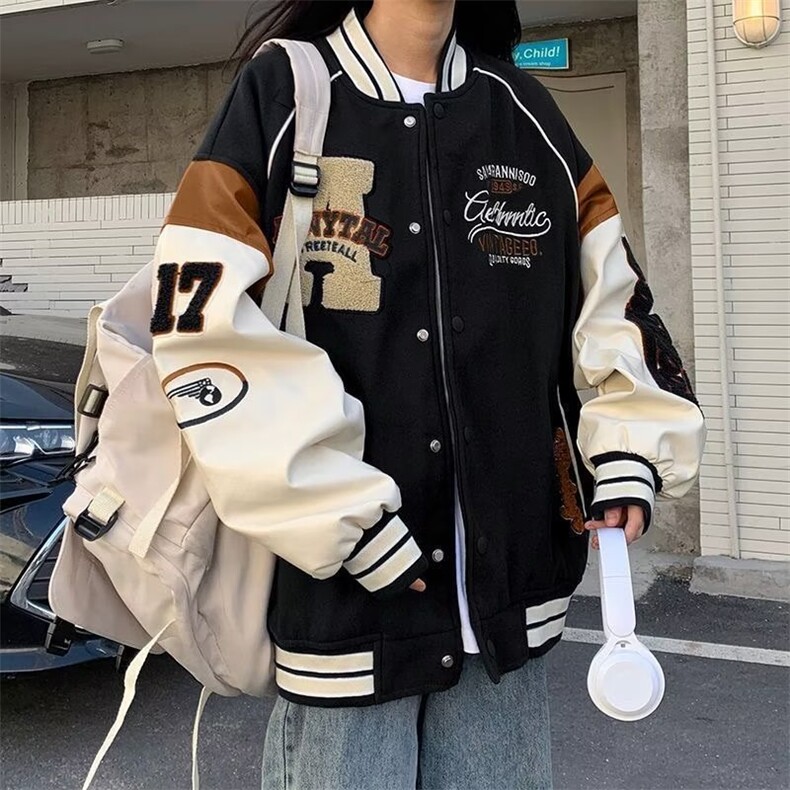 加厚棒球服外套男士春秋冬季美式高街青少年男休闲夹克男男生,男装夹克,星座218-1（原230）