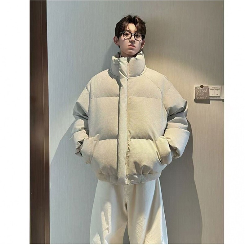 直播现货原版高品质冬季美式帆布皮棉服立体纹理加厚棉衣外套,男装棉衣,电商A486