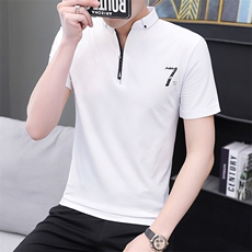 韩版男装短袖T恤夏季新款潮流衬衫领POLO衫百搭修身衣服ST007-P25，男装Polo衫，星座509