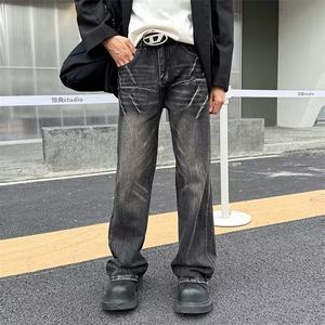 2024美式牛仔裤男款直筒长裤潮 NA199 P50图片
