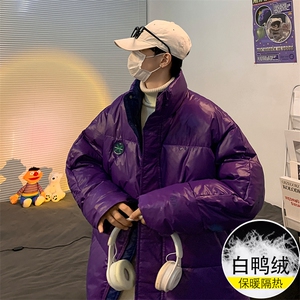 纯色男士羽绒服大码保暖情侣学生上衣冬季外套 6100 P269限298图片