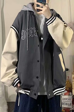 棒球服外套男款春秋季韩版潮流撞色上衣学生夹克A068-MYJK16-TP55，男装夹克，电商A068