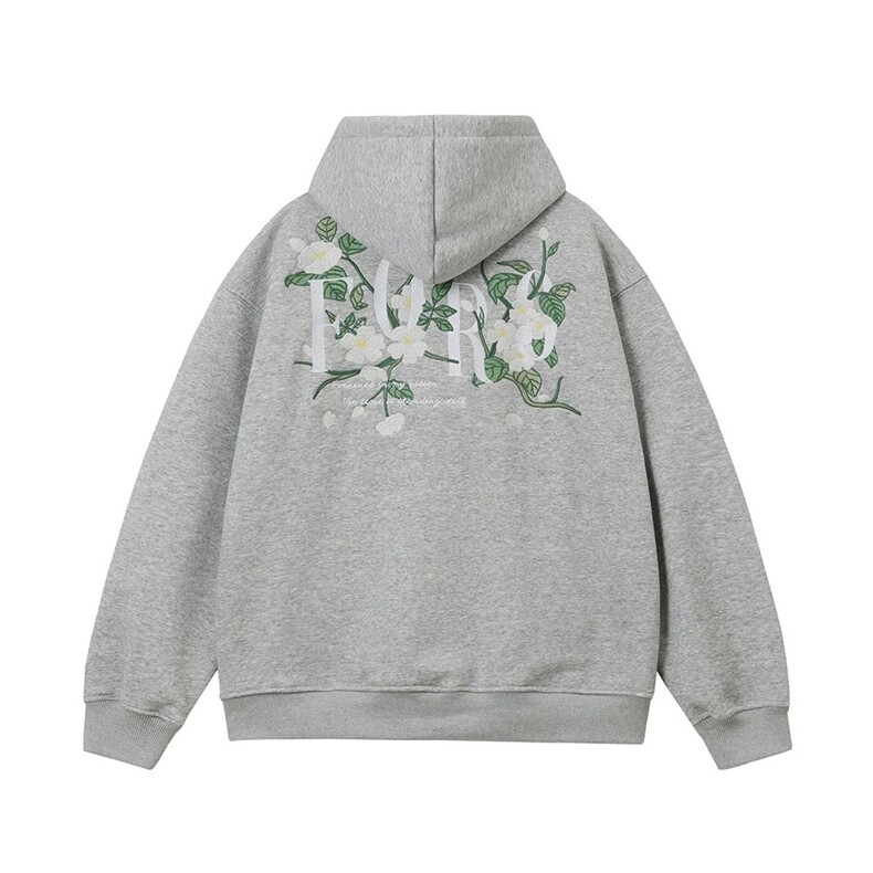 特72-XX19现货潮刺绣卫衣男女连帽情侣装春秋美式外套,女装短外套,星座618B-1