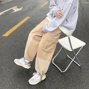 直筒工装裤男韩版潮流裤子春秋季新款宽松潮牌束脚长裤AK0362-P40图片
