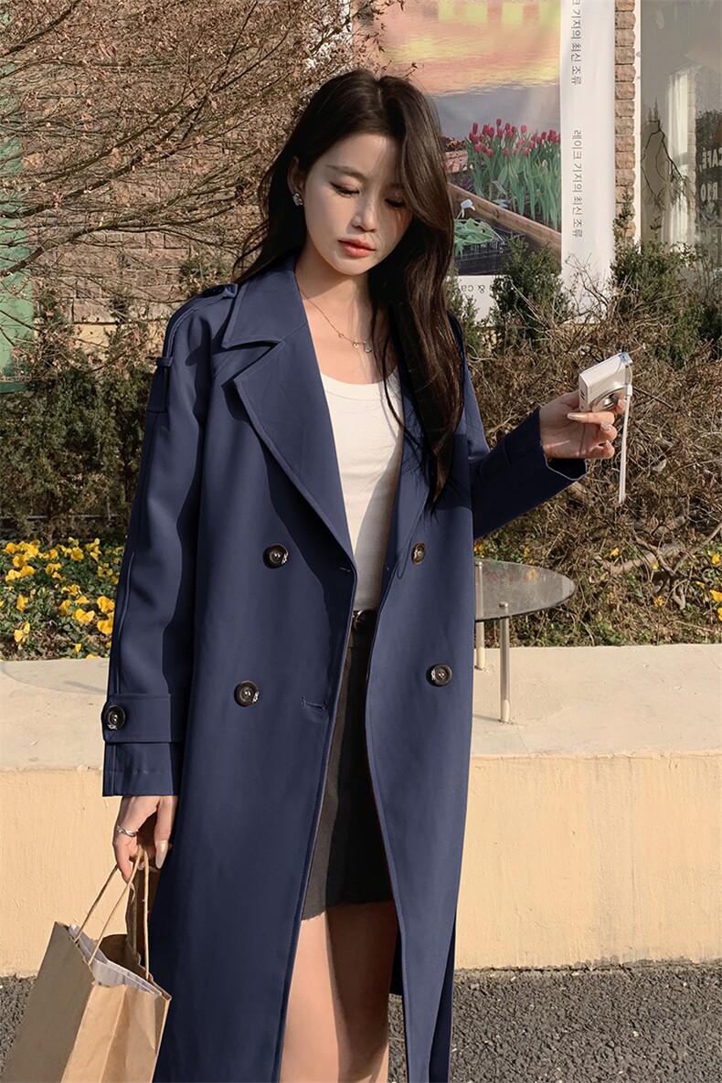 2024春装新款时尚气质通勤风衣外套P125K185,女装风衣,沫晗依美服饰