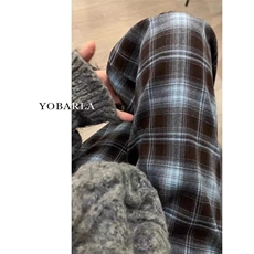 AK2151-P45高腰春秋新款显瘦阔腿直筒休闲裤，女装休闲裤，星座617A-2