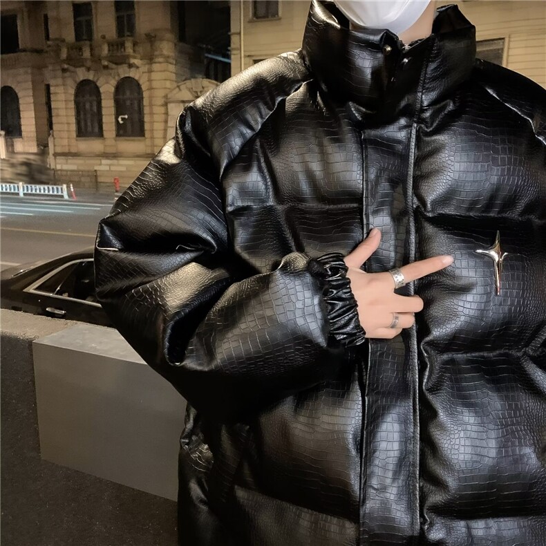 棉服男款冬季美式高街潮牌棉衣外套冬加厚外套,男装棉衣,星座716-4