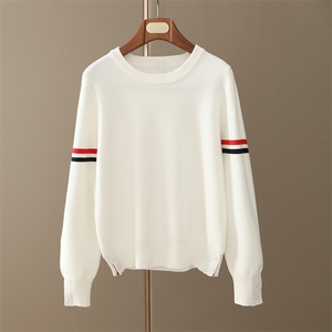 2025年秋季常规修身型通勤套头圆领针织开衫百搭图片
