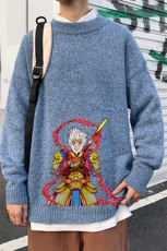 M19203-P45加绒款-P65加厚加绒毛衣男大码毛线衣男针织衫男线衫，男装针织衫/毛衣，电商A040