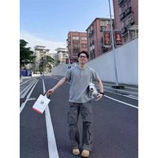 美式亨利领t恤男夏季cleanfit潮牌正肩短袖高级感华夫格体恤，男装T恤，星座506A