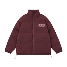 白底新款冬季时尚百搭立领印花棉服外套MY62061P85控118，男装棉衣，电商A268-1