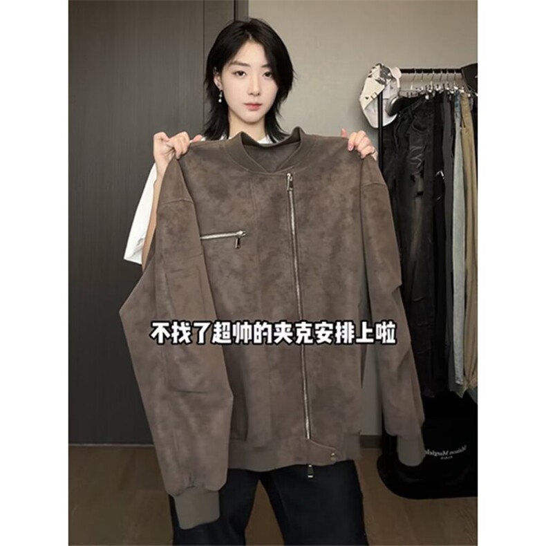 2026美式复古机车皮衣高级感外套痞帅街头飞行夹克Y1037-P89网图,男装夹克,电商B245
