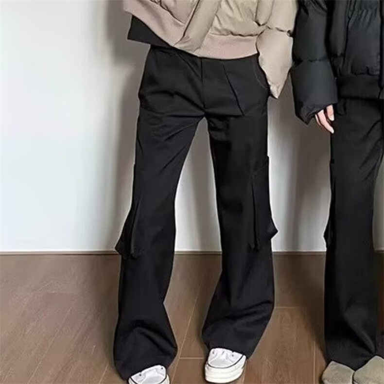 1506/QA5190/P59美式复古立体裁剪男夏季宽松直筒纯色休闲长裤,男装休闲裤,星座1506