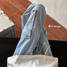 XZ616秋季新款工装束脚牛仔裤TY407，男装牛仔裤，星座512A（原616）