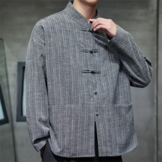 2026春季新款男装风唐装盘扣衬衫新中式汉服衬衣C167-P65，男装衬衫，电商B277(原6028)