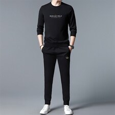 S3032-2钱塘2020-2春秋百搭薄款时尚休闲中青年男士卫衣套装P127，男装休闲套装，钱塘207-2