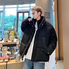 (特价)假两件韩版潮流保暖面包服设计感双拉链棉服313B-MC83-P60，男装棉衣，星座313B