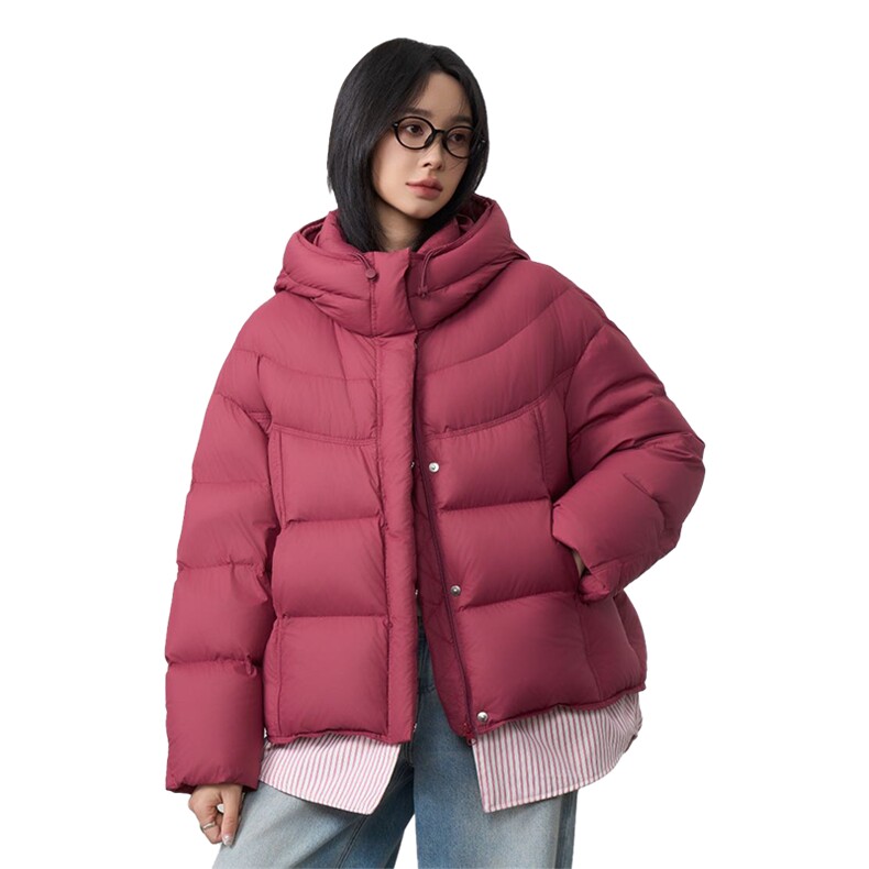 现货2025年冬季新款羽绒服女90白鸭绒,女装羽绒服,阳光伊恋