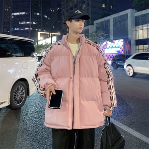 港风2026新品冬季宽松情侣装男装棉衣棉服冬装加厚外套D001-P105图片